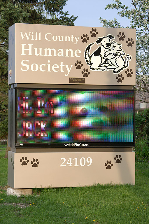 Monument Sign with Full Color Electronic Message Center