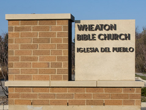 Wheaton Bible Church Exterior Sign