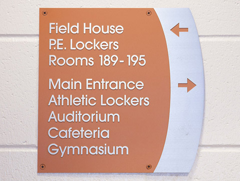 Plainfield East High School 500 Series Wall Directional