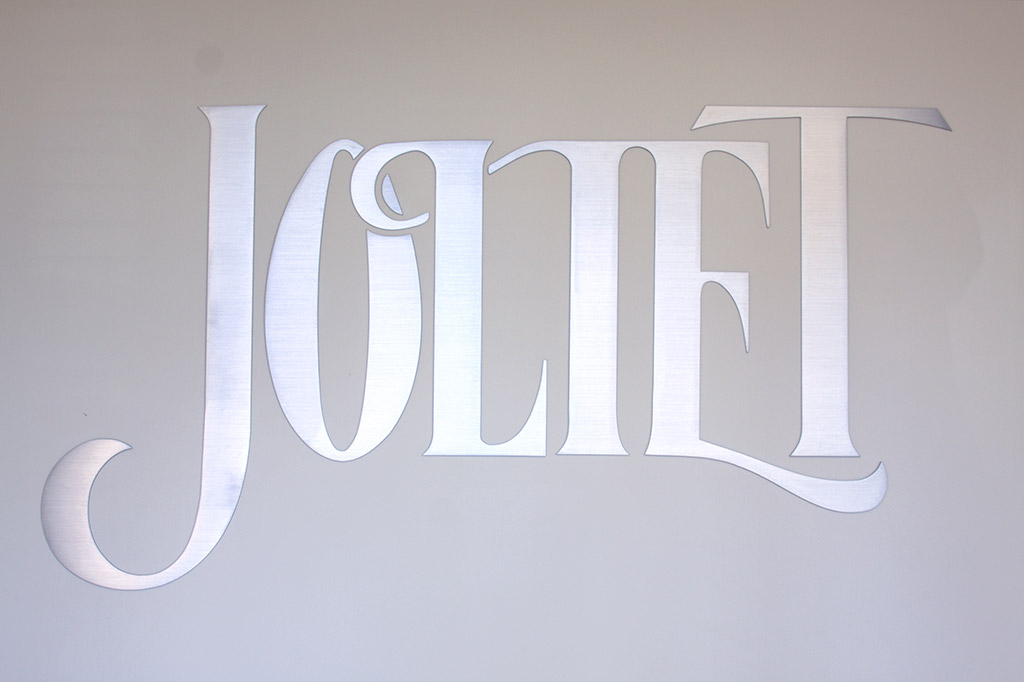 Flat Cut Aluminum Wall Logo