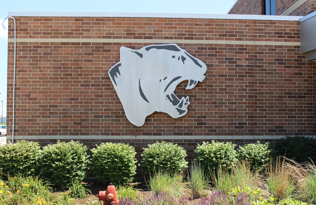 Projection Mounted Backlit Aluminum Logo